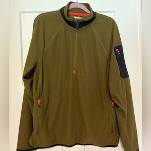 DULUTH TRADING Men’s True‎ Grid 1/4 Zip Mock size L Relaxed Fit